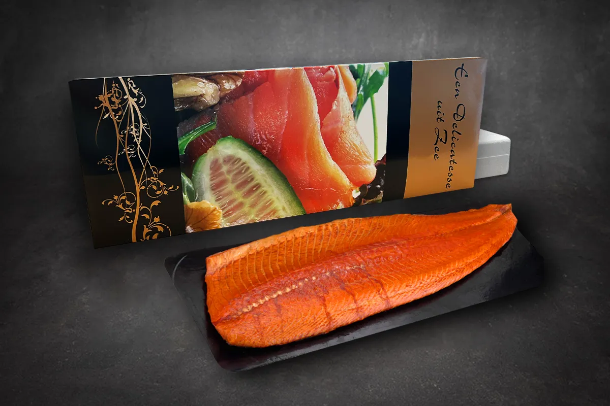 Zalm luxe geschenkdoos